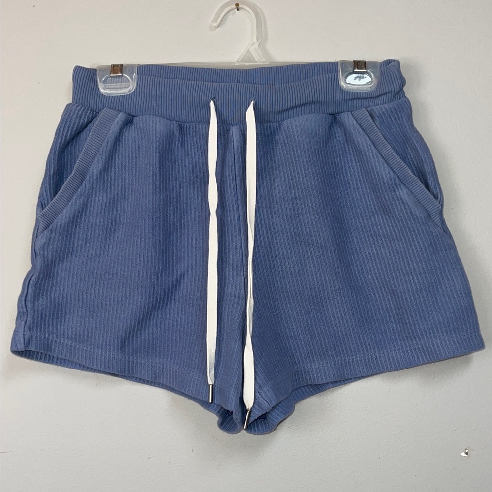 Aerie ribbed drawstring cotton lounge shorts